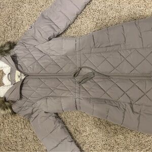 Hollister Taupe Quilted Jacket